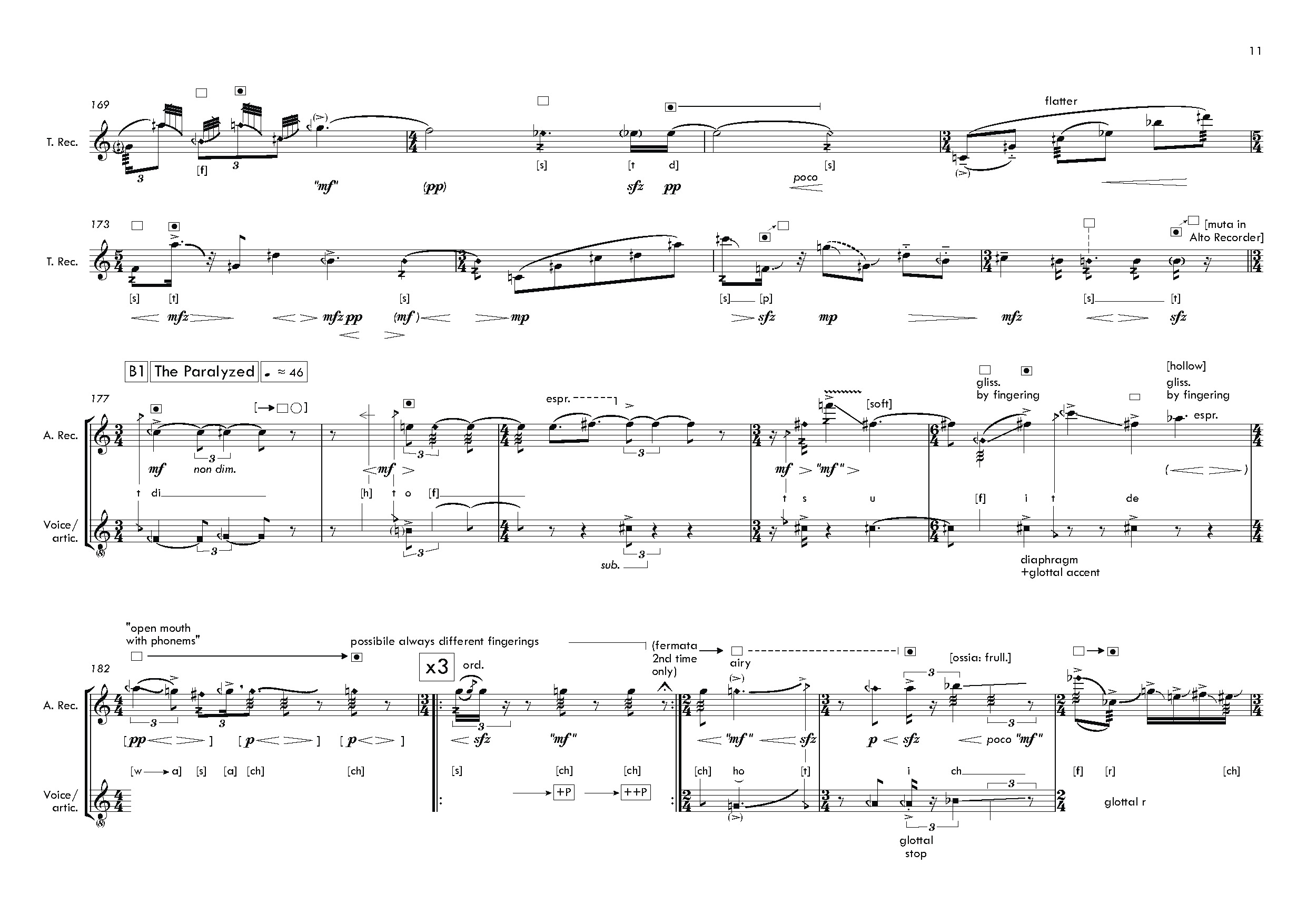 Clemens Gadenstätter - Studies for Portraits (2019) for recorder(s) solo (Korrektur 02.03.2020 - 2)_Seite_11